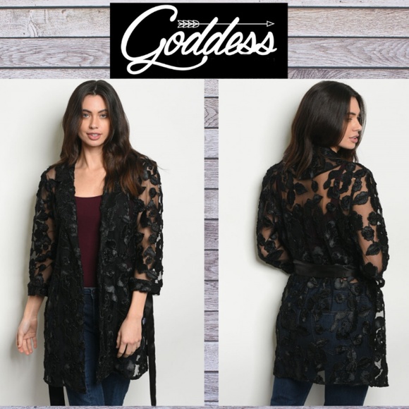 I.N.A. Jackets & Blazers - "Back In Black"  burnout cardigan